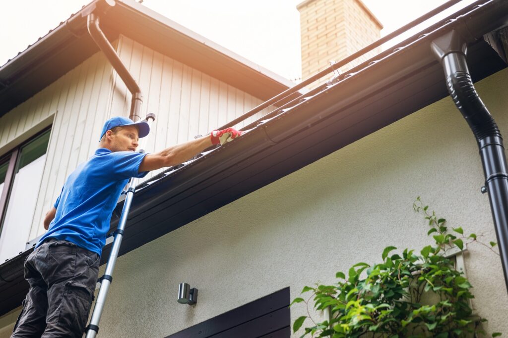 Gutter Repair And Cleaning During Springs